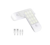 (As show, One size) Indoor Motion Sensor Lamp, Set of 2 USB Rechargeable LED Nightlights with 3 Modes (AUTO/ON/OFF) (White) -