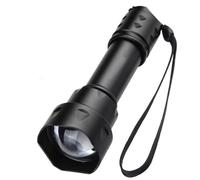 (As show, One size) Infrared Illuminator LED Single Mode 38mm Zoom Long Distance Infrared Light Torch Night Vision Waterproof Hunting Torch T20/3W.940