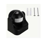 (As show, One size) Infrared Motion Sensor Lighting Wall Mounted Ip44 12m Range Max.1200w black