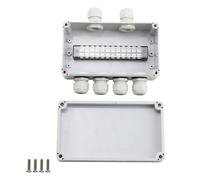 (As show, One size) IP66 Waterproof Junction Box 2 in 4 Out Waterproof Electrical Box compatible with Diameter 4-8 mm Wire-C10