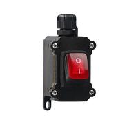 (As show, One size) IP68 Waterproof Boat Rocker Switch 220V 30A Waterproof Switch with LED Light Power Button on/OFF