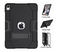 (As show, One size) IPad Pro 11 inch protective case (black), lightweight, durable, shockproof and sturdy phone case, hard PC+silicone mixed high impact full body protect