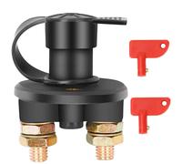 (As show, One size) Isolator Switch 12V/24V Battery Isolator Disconnect Max 200A for Car, Truck, Boat, Vehicles Cut Off Power Kill Switch