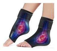 (As show, One size) iTHERAU Ankle Ice 2 Pack Wrap for Swelling, Plantar Fasciitis, Foot Pain Relief