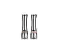 (As show, One size) Je0318 2pcs Stainless Steel Manual Multifunctional Pepper Grinder Kitchen Cooking Tool