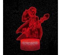 (As show, One size) Jinx Arcane Anime Game 3D Illusion Night Light Lamp Smart Touch, RGB Effect USB Cable Powered Creative 3D Night Light-Ideal Gift