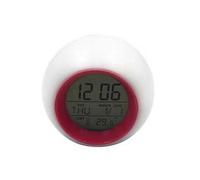 (As show, One size) Kids Alarm Clock, Digital Display Wake Up Clock/7 Colors Changing Red