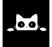 (As show, One size) Kitty Cartoon Cute Cat And Animal Waterproof Car Sticker