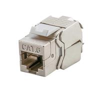 (As show, One size) Lan RJ45 Toolless Keystone Cat5e/6/6A Network Connector Module Full Shielded RJ 45 Socket To LSA Toolfree Termination Adapter