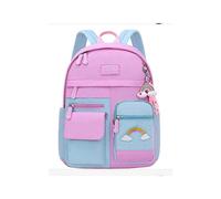 (As show, One size) Large Capacity Backpack for Kids Lightweight Schoolbag Nylon Water Resistant Laptop Daypack Fashionable Comfortable Backpack for School Travel Work Su