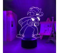 (As show, One size) Large Size LED Light Game Friday Night Funkin Tabi Figure for Child Bedroom Decorative Light Kids Birthday Gift Desk 3D LED Night Lamp Fnf (Colo