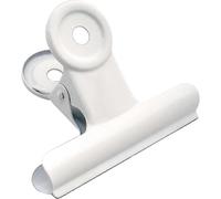 (As show, One size) Large White Bull Clips - Pack of 12 Metal Hinge Clips Document Paper Clips for Crafts, Food Bags, Drawings, Photos Home Kitchen and Office (White)