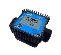 (As show, One size) Lcd Fuel Flow Meter K24 For Turbine Digital Die-sel Fuel Flowmeter Favorable Liquid Water Flow Measuring Tools