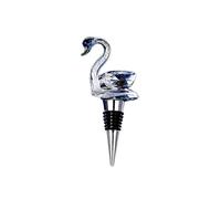(As show, One size) Le Cygne Bottle Stopper for Champagne, Wine and Sparkling Wine, Murano Glass Technique, Height 13 cm, Handmade
