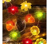 (As show, One size) LED Fall Garland, 3M 30LED Fall Garlands, Fall Garlands Decoration, LED Fall Leaves Garlands, Thanksgiving Decoration