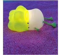 (As show, One size) Led Lying Flat Duck Night Light, Cute Lamps Silicone Squishy Light Up Duck,rechargeable Bedside Touch Lamp For Breastfeeding