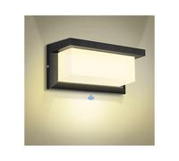 (As show, One size) LED Outdoor Wall Light with Motion Sensor 18W Modern Warm White IP65 Waterproof Patio Garden Patio