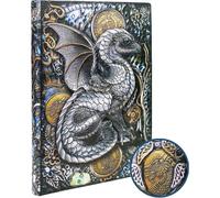 (As show, One size) Liangnv 3D Hardcover Journal, Dragon Antique Handmade PU Lined Writing Notebook, A5 Vintage Dragon Personal Travel Diary, Gift for Boys Girls Dragon L