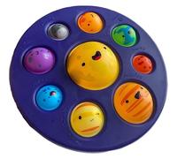 (As show, One size) liangnv New Planet Pattern Pop Bubble Push Fidget Toy, Anxiety Stress Reliever Hand Toys for Autism Special Needs, Learning Astronomical Knowledge and