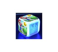 (As show, One size) liangnv Super Mario 3 inch Small Size Mini LED Digital Boys Anime Alarm Clock Kids Bedroom Decor Date,Time,Temperature