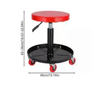 (As show, One size) Liftable Workshop Chair Car Repair Stool Garage/Shop Seat Padded Rolling Shop Stool Rotary Workbench Car Repair Tool Bench