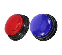 (As show, One size) Light Up Buttons Answer Buzzers for Classroom and Party Favors Blue 2Pack