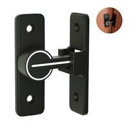 (As show, One size) Lighted Interior Sliding Door Latch Lock, 90 Swing Door Hook Latch, Anti-Theft Hasp Buckle Lock Bolt, for Door, Window (90 Degree)