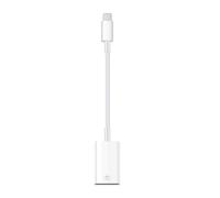 (As show, One size) Lightweight 8Pin Male to USB Female OTG Adapter Cable Converter Wire for Diverse Applications with ABS Build White