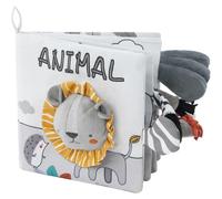 (As show, One size) (Lion) Baby Awareness Cloth Book, Children's Educational Toy Gift Idea From Birth, Soft Crinkled Book with Animals