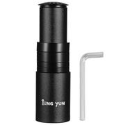 (As show, One size) LIOOBO Mountain Bike Road Bike Fork Stem Extender Handlebar Riser Aluminium Alloy Head Up Adapter (Random Color)