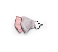 (As show, One size) Lot de 2 masques 100 % soie de mrier, 2 couches, avec sangle de nez Lavable et rglable, rutilisable, confortable, respirant, anti-poussire.