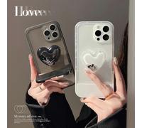 (As show, One size) Love flow bead support phone case, high sense ultra-thin soft scratch shockproof whole body phone case, suitable for iPhone 11pro phone case