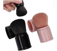 (As show, One size) Makeup Brush Set, 2pcs Powder Blush Brush Professional Retractable Contour Powder Foundation Concealer Face Loose Powder Brush