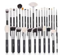 (As show, One size) Makeup Brushes 30pcs Professional Makeup Brush Set Premium Goat Synthetic Kabuki Foundation Blending Brush Face Powder Blush Concealers Eye Shadows Ma