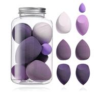 (As show, One size) Makeup Sponge 7 Pcs blender sponge for Liquid, Cream, and Powder, Multi-colored Makeup Sponges Purple