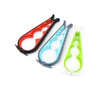 (As show, One size) Manual Can Opener, Multifunctional Jar Opener 4 in 1 Bottle Opener Multi Kitchen Tool, Easy Jar Opener Suitable for Low Hand, Arthritis, Elderly, Wome