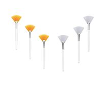 (As show, One size) Mask brushes, 6 pcs (white, orange)