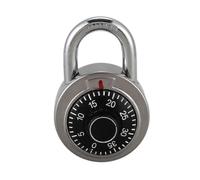 (As show, One size) Master Coded Lock 50mm With Round Fixed Dial Combination Padlock Defender