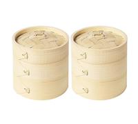 (As show, One size) Medium Outdoor Steamer Dumpling Steamer Chinese Wooden Steamer Steamer Chinese Bun Steamer Seafood