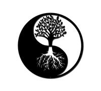 (As show, One size) Metal Wall Art, Tree of Life Metal Wall Art, Metal Tree Family Sign, Wall Decor, Home Decor, Perfect Gift Idea,4040cm