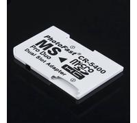 (As show, One size) Micro SD TF to Memory Stick MS Pro Duo for PSP 1000/2000 / 3000 Card Dual 2 Slot Adapter Converter CR-5400 CR5400,4 pcs