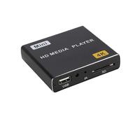 (As show, One size) Mini 4K HDD Media Player 1080P Horizontal and Vertical Digital Video Player with USB Drive/SD Cards US Plug