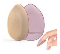 (As show, One size) Mini finger sponges for makeupMini finger air cushion small wet and dry drop bb cream concealer puff dual-use