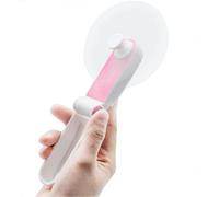 (As show, One size) Mini Folding Pocket Fan Table Fan, USB Rechargeable Small Portable Fan Mini Fan, Personal and Lightweight USB Fan for Home, Office and Travel Pink