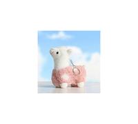 (As show, One size) Mini Llama Plush Stuffed Doll,Plush Animals Keyrings Alpaca Plush Pendants Key Chain for Bag Fillers Birthday Wedding Party Favors(Pink), AMILL085UIUS