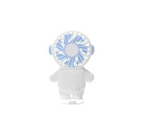 (As show, One size) Mini USB Fan with 1200mAh Rechargeable Battery, Portable Fans with Detachable Base, 3-Speed Desk Fan for Office, Home, Travel, Camping