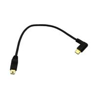 (As show, One size) Mini Usb To Type C Adapter Cable 90 Degree Usb 3.1 Type C To Miniusb Converter Effortlessly Connect And Transfer Data