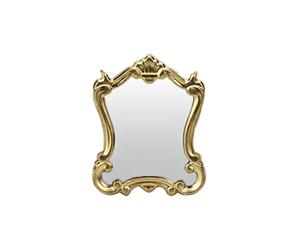 (As show, One size) Miniature European Mirror Model Retro Dressing Mirror Mini Furniture Accessory
