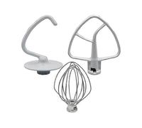 (As show, One size) Mixer Kit for KSM150 Includes Dough Hook Wire Whip and Coated Flat Beater, 3 Pieces Stand Mixers Repair Set Compatible