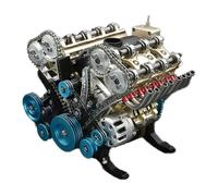 (As show, One size) Model Engine Kit for Adult, 8-Cylinder Metal Car Engine Model Kit, Resin DIY Car Engine Assembly Ki
